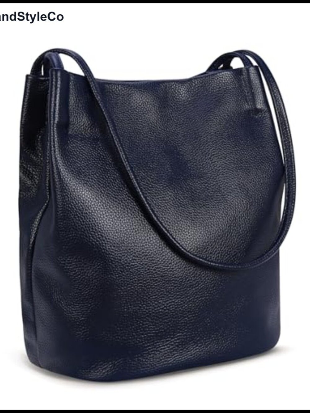Soft Leather Tote Bucket Bag Hobo Shoulder Purse Handbag
